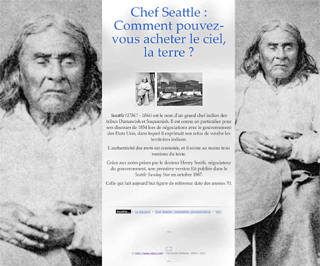 Chef Seattle : Comment pouvez-vous acheter le ciel, la terre?