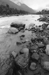 Fleuve Maipo, San José, cordillère des Andes, Chili