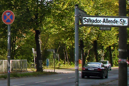 Salvador-Allende-Straße. Berlin. Salvador Allende en el mundo