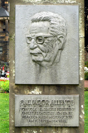 Salvador Allende. Plaza Munich, Dresde, Alemania