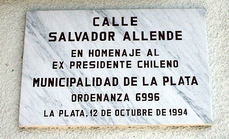 Salvador Allende. La Plata, Argentina