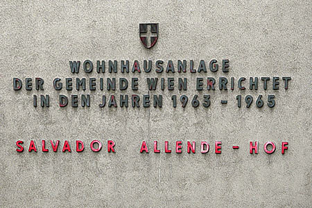Salvador Allende. Wilhelm Kreß-Platz,  Wien