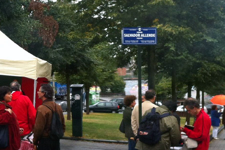 Square Salvador Allende. Bruxelles, Belgique