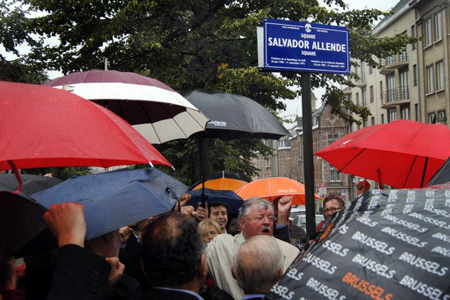 Square Salvador Allende. Bruxelles, Belgique