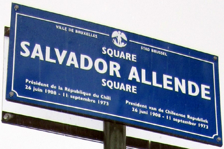 Plaza Salvador Allende. Bruselas, Bélgica