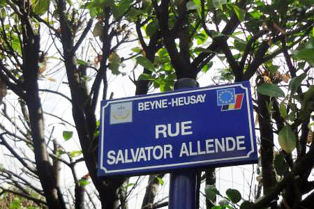 Salvador Allende,  Beyne-Heusay, Bélgica