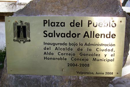 plaza del Pueblo - Salvador Allende. Valparaiso