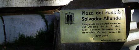 plaza del Pueblo - Salvador Allende. Valparaiso