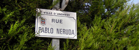 Calle Pablo Neruda. Andrésy, Francia