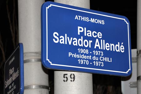 plaza Salvador Allende - presidente de Chile