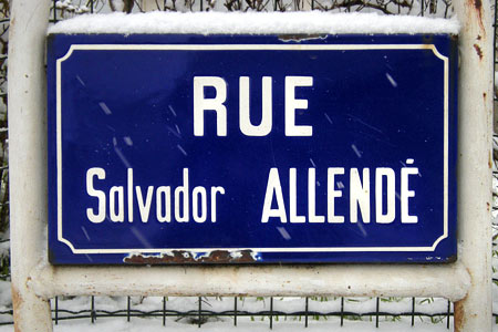 rue Salvador Allende.Bezons, France