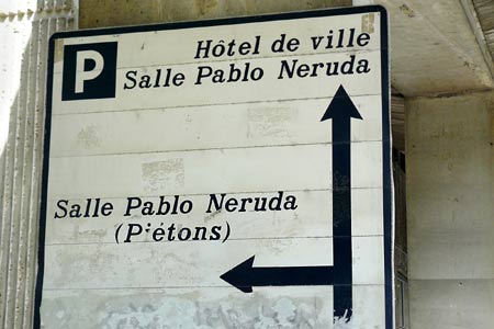 Pablo Neruda. Bobigny, France