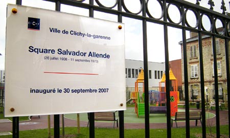 Square Salvador Allende. Clichy