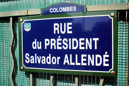 Calle del presidente Salvador Allende. Colombes, Francia