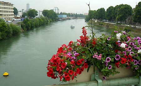 La Seine. L'Île-Saint-Denis. Francia