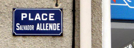 plaza Salvador Allende. Lézignan-Corbières, Francia