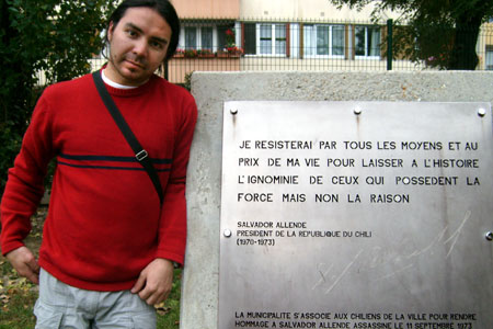 Salvador Allende. Orly, Francia