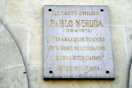 Pablo Neruda. París, Francia