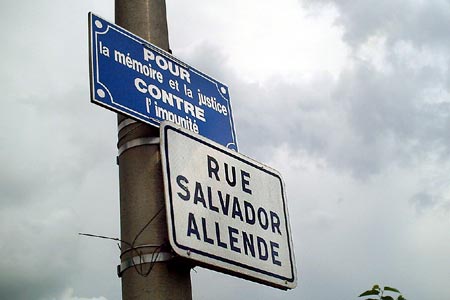 Salvador Allende. Poitiers, Francia