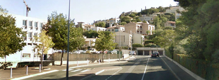 Rue Salvador Allende. Saint-Raphaël, France