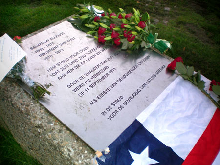 Salvador Allende. Holanda - monumento