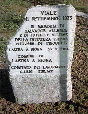 Salvador Allende, Italia