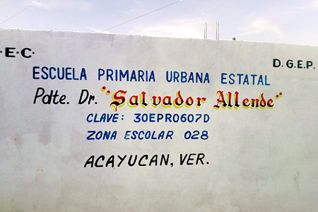 escuela  Presidente Doctor Salvador Allende. Acayucán, México