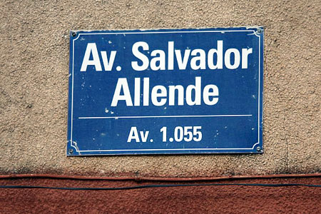 avenida Salvador Allende. Maputo, Mozambique. Allende en el mundo