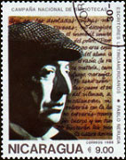 Nicaragua. Pablo Neruda. Campaña Nacional de Bibliotecas