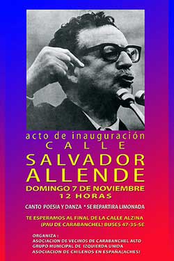 Salvador Allende, Madrid
