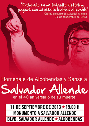 homenaje a Salvador Allende - Alcobendas, España