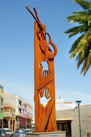 Monumento homenaje a Victor Jara. Vecindario, Gran Canaria