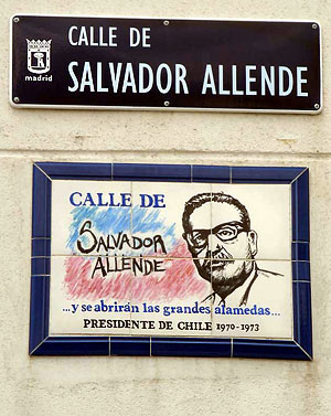 Salvador Allende. Madrid, España