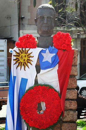 Salvador Allende. Montevideo, Uruguay