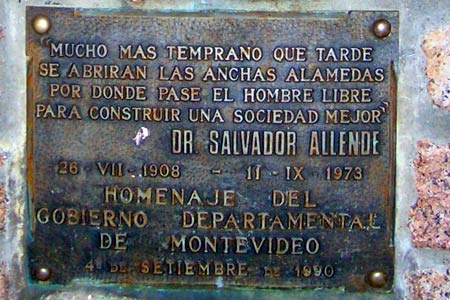 Salvador Allende. Montevideo, Uruguay