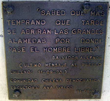 Se abrirán las grandes alamedas ...